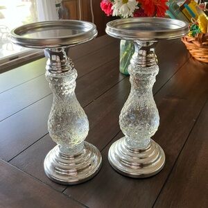Bath and Body Works Lighted Glitter Candle Pedestals